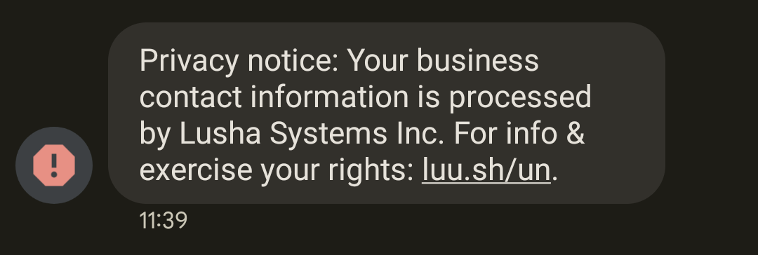 Privacy notice: Your business contact information is processed by Lusha Systems Inc. For info & exercise your rights: luu.sh/un.